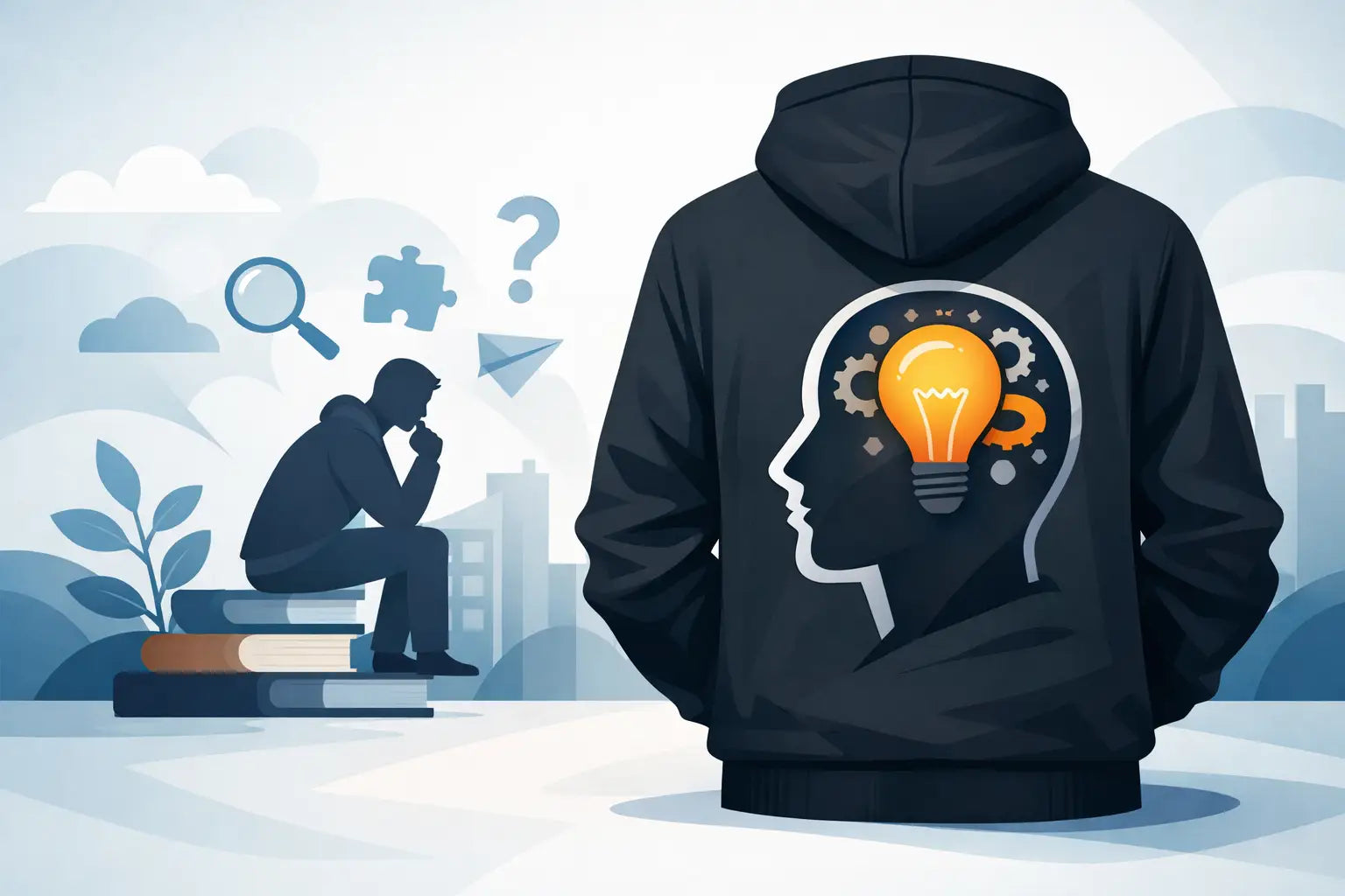 Critical Thinking Slogan Hoodie That Speaks