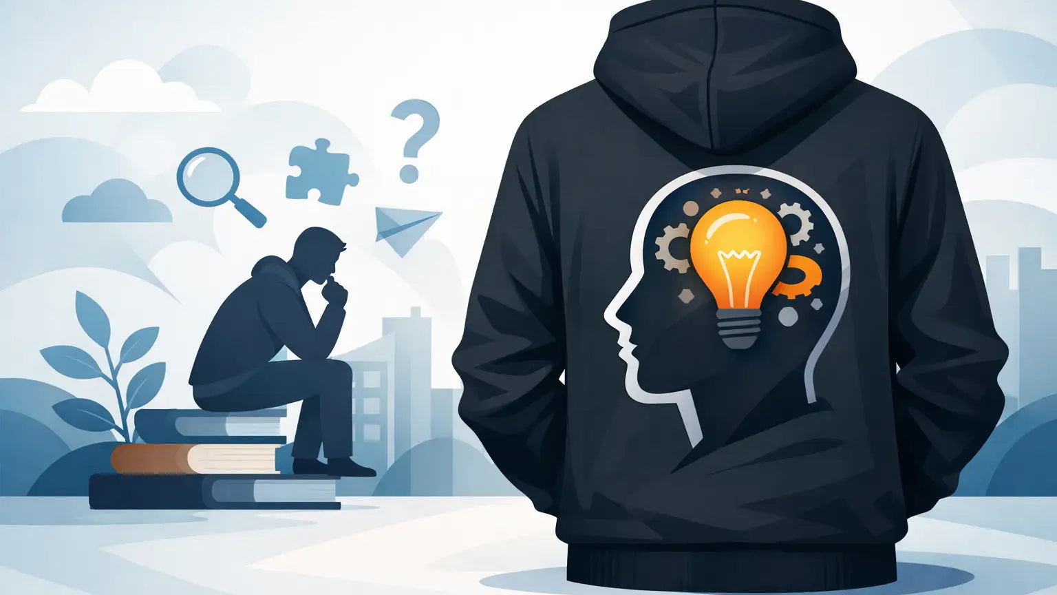 Critical Thinking Slogan Hoodie That Speaks