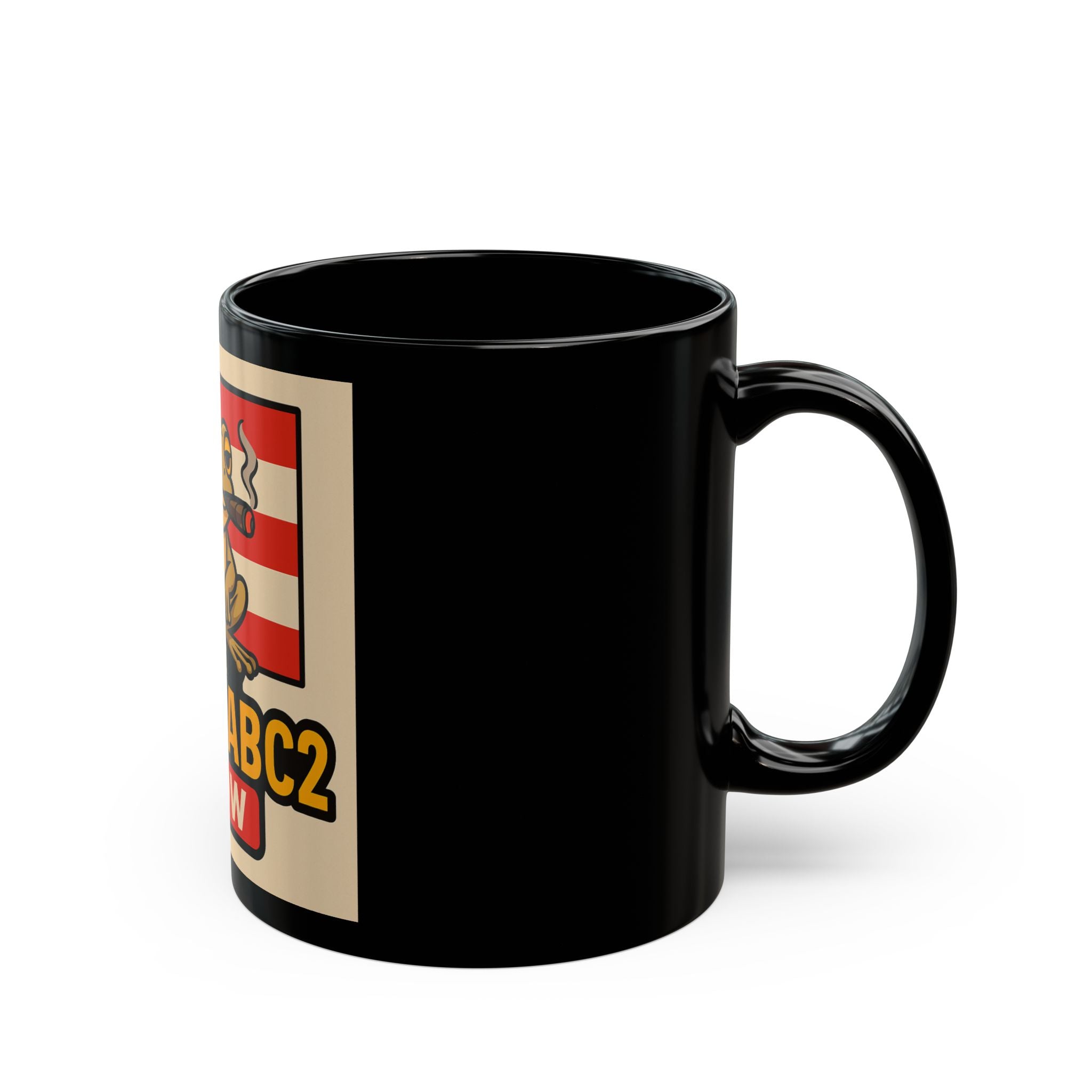 BoricuaBC2 Show Coffee Mug — Puerto Rico Flag Frog Logo (11oz/15oz)