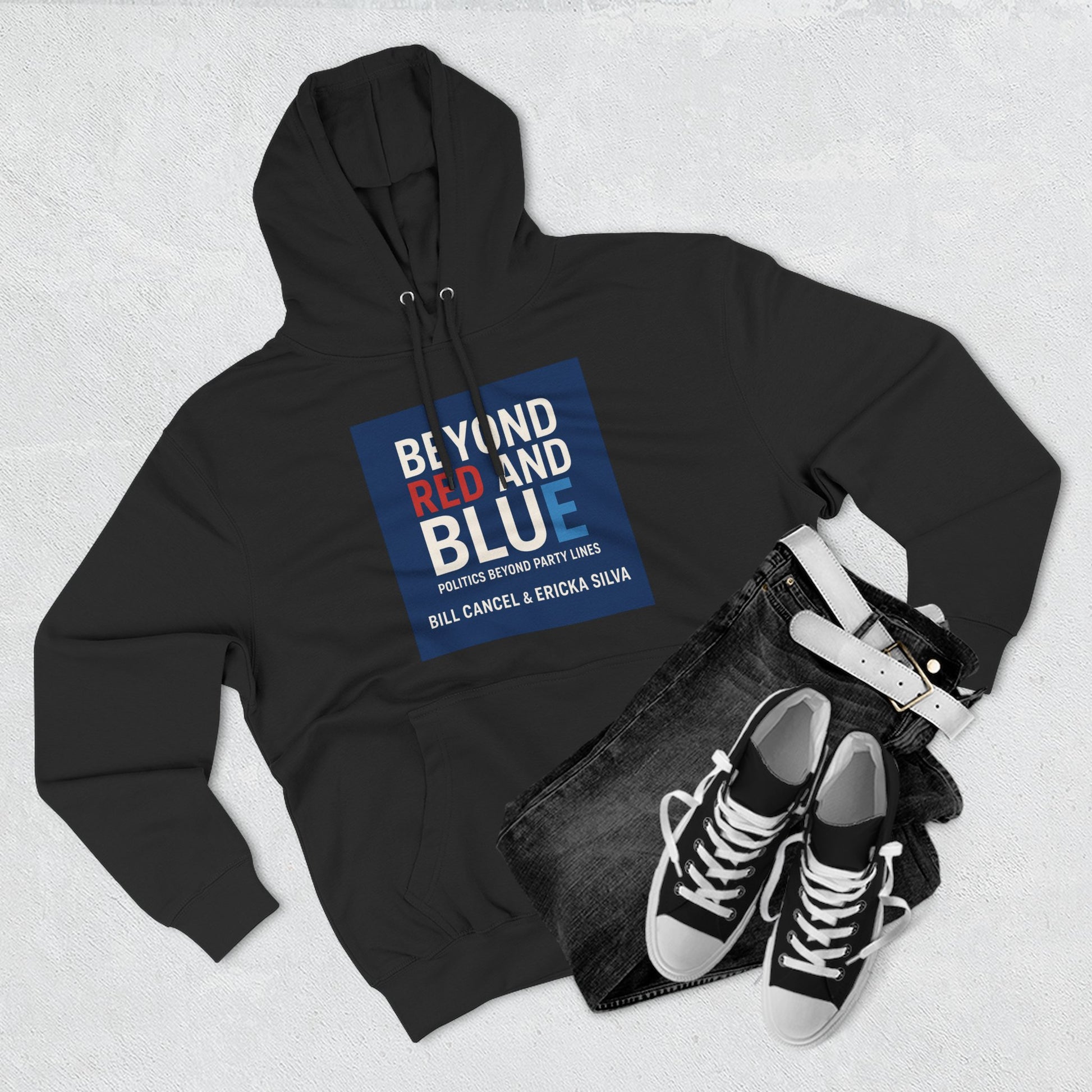 Three-Panel Fleece Hoodie 3