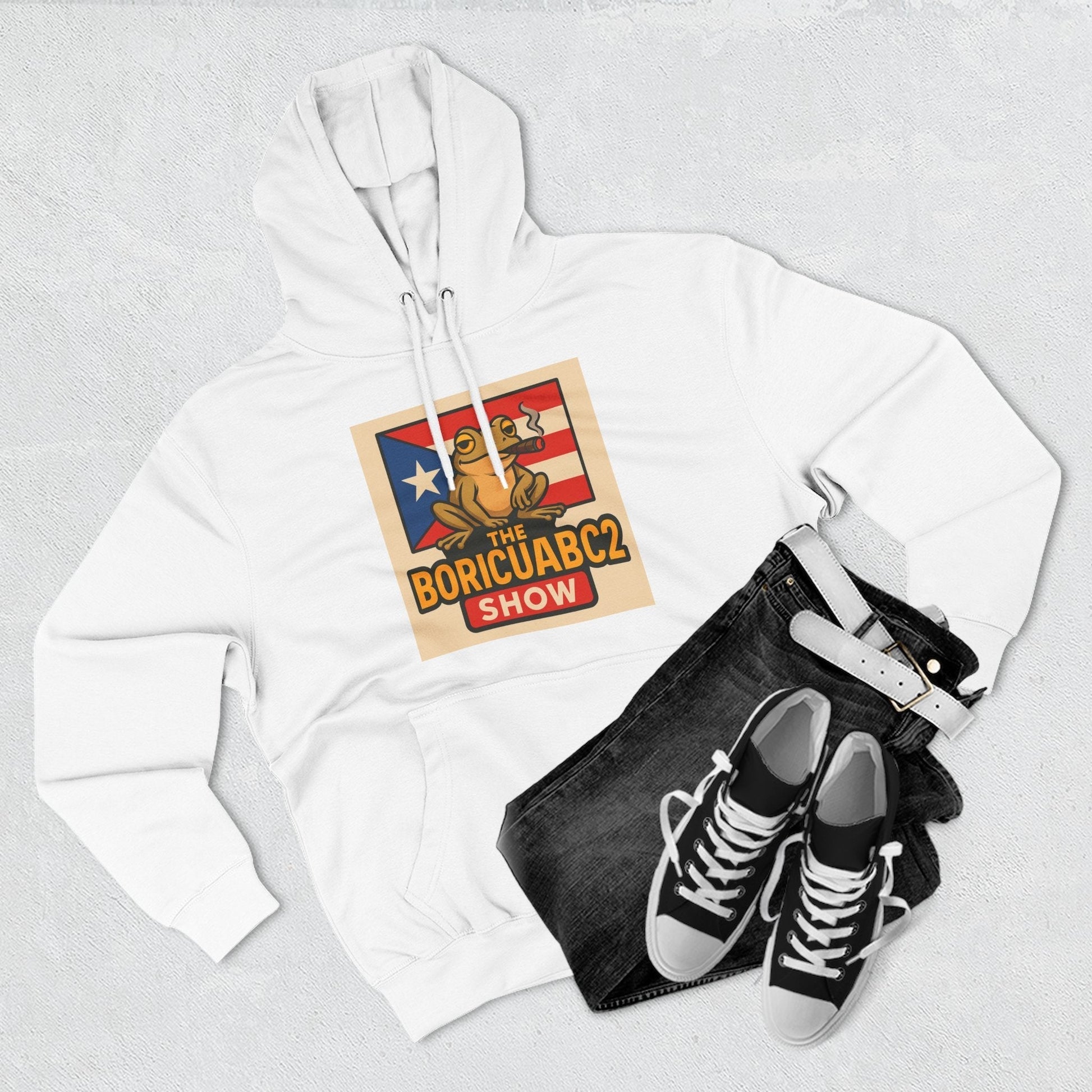 Three-Panel Fleece Hoodie