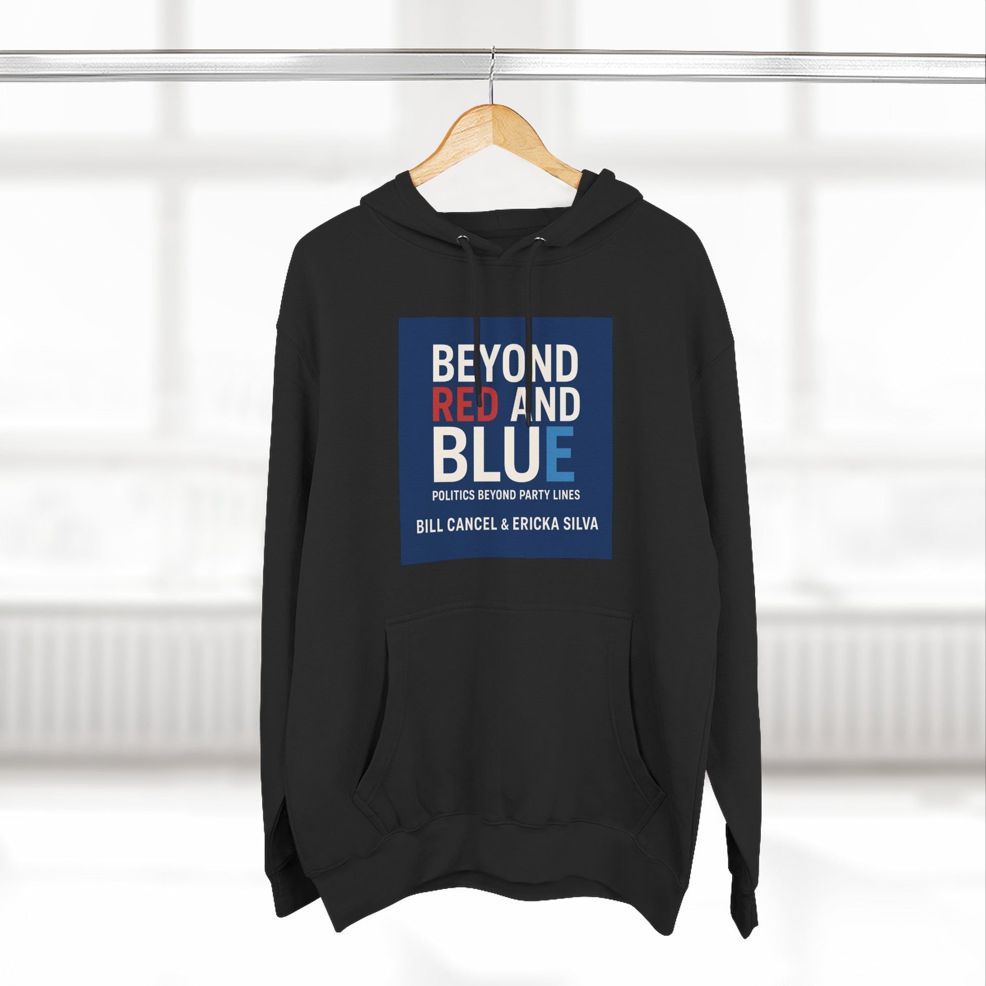 Three-Panel Fleece Hoodie 3
