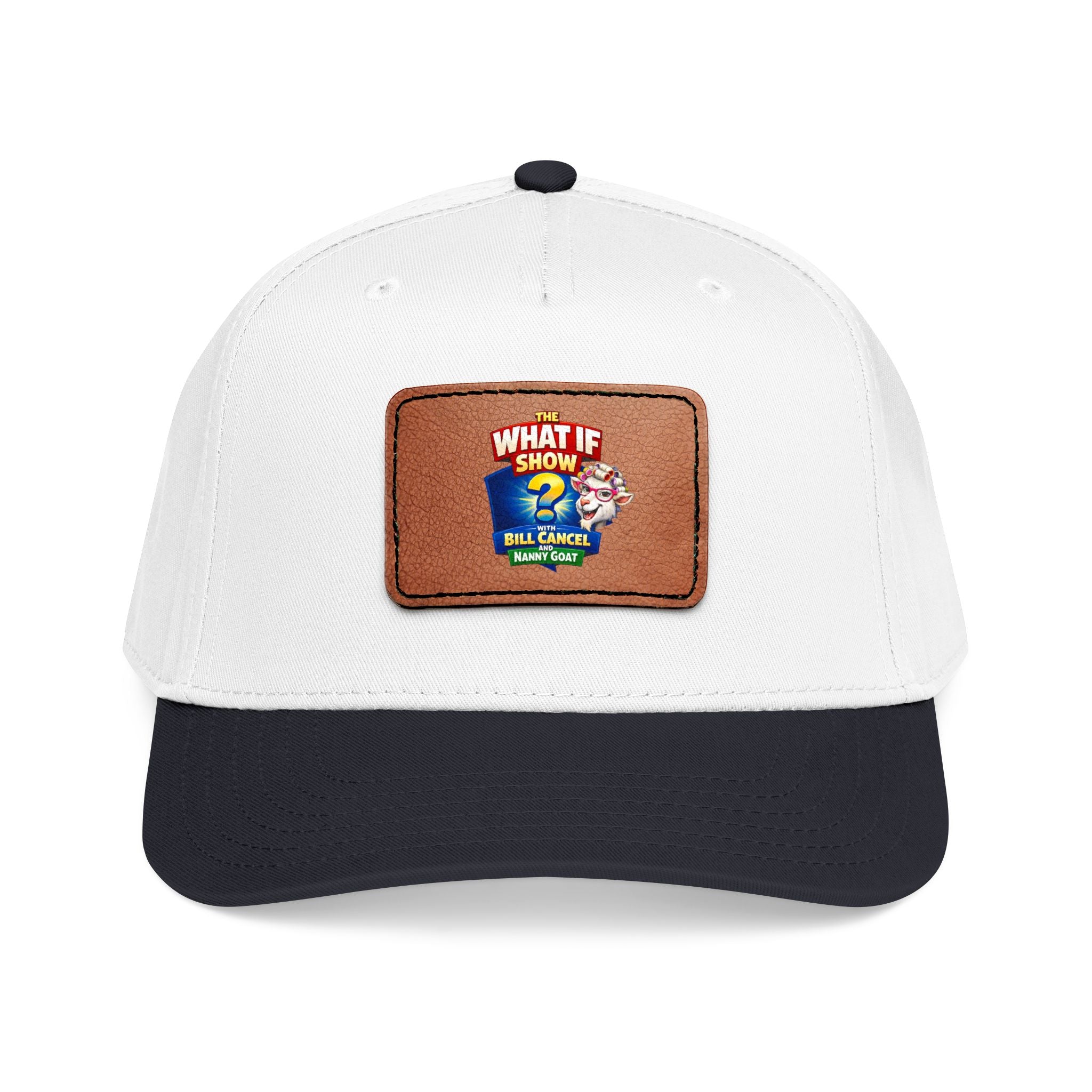 Mid Profile Baseball Cap with Leather Patch 2 (Rectangle)