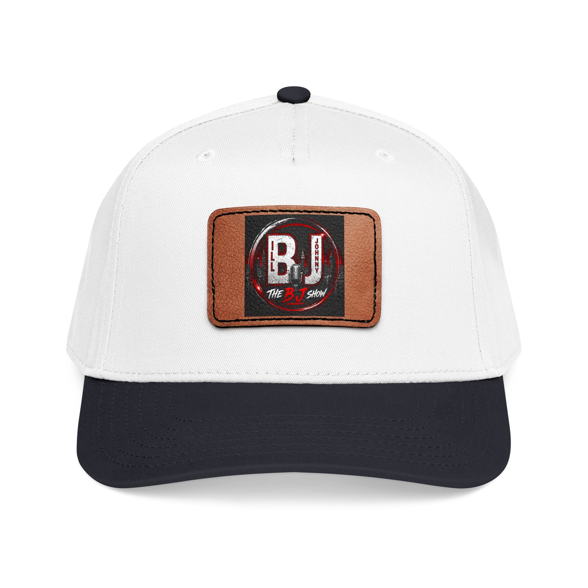 Mid Profile Baseball Cap with Leather Patch 7 (Rectangle)