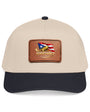Mid Profile Baseball Cap with Leather Patch 11 (Rectangle)
