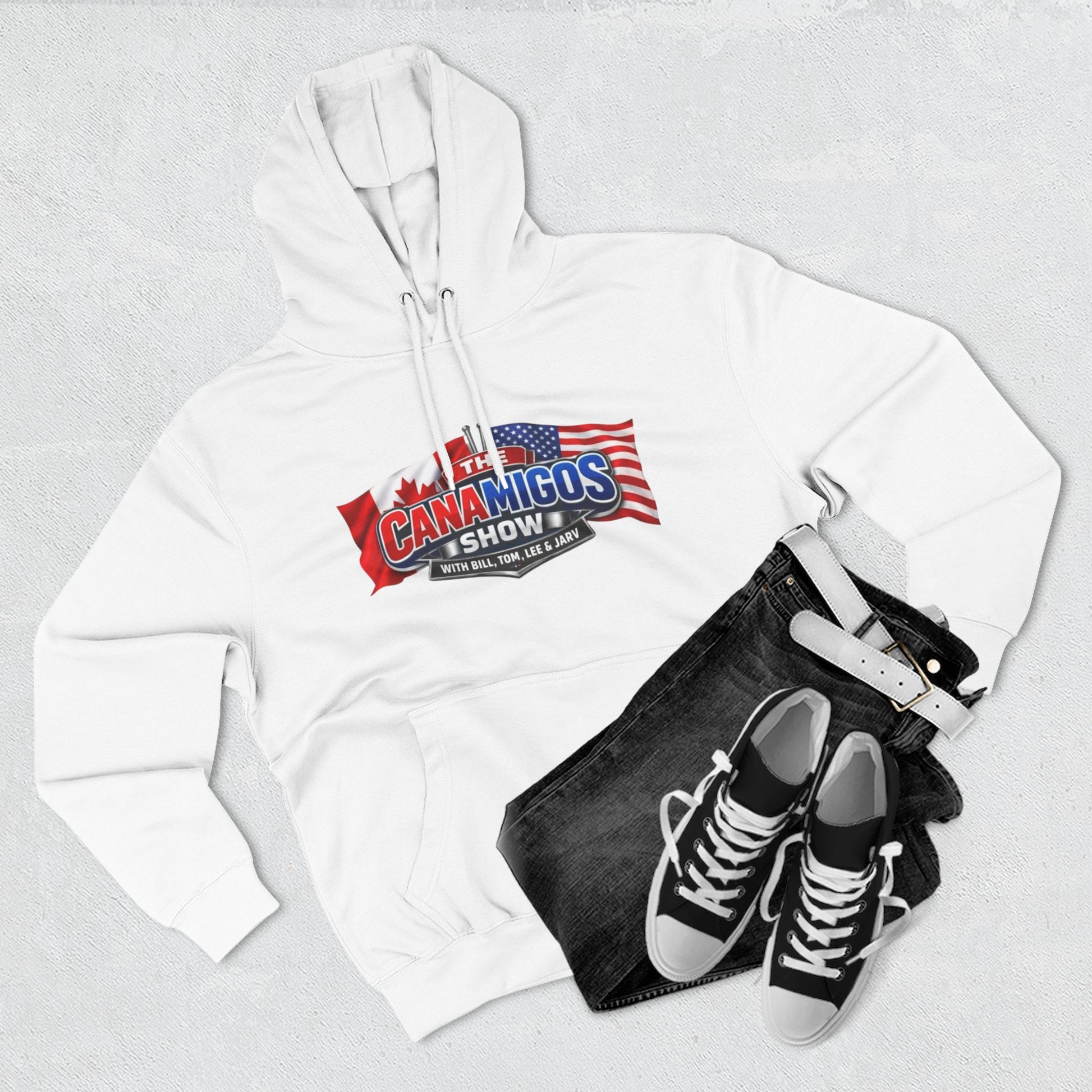 Three-Panel Fleece Hoodie 9