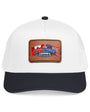 Mid Profile Baseball Cap with Leather Patch 9 (Rectangle)