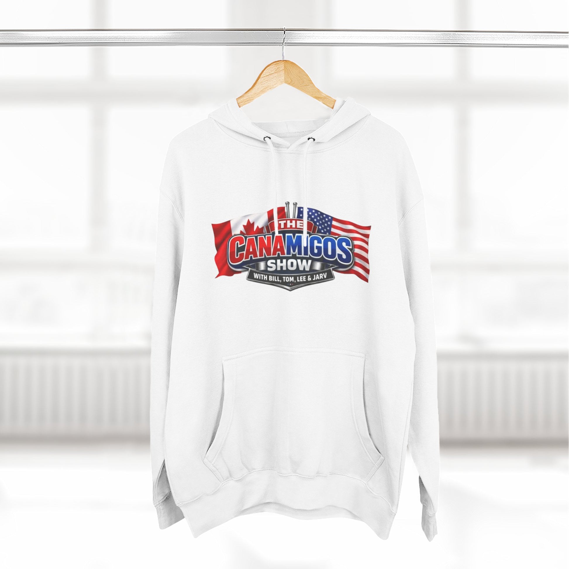 Three-Panel Fleece Hoodie 9